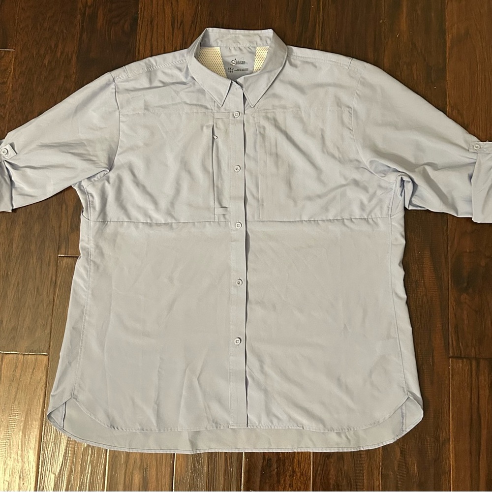 Men’s XXL World Wide Sportsman Anglers Shirt Adjustable sleeves